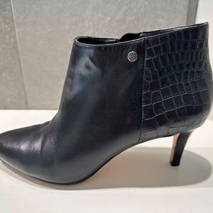 Antonio Melani Black Leather Booties